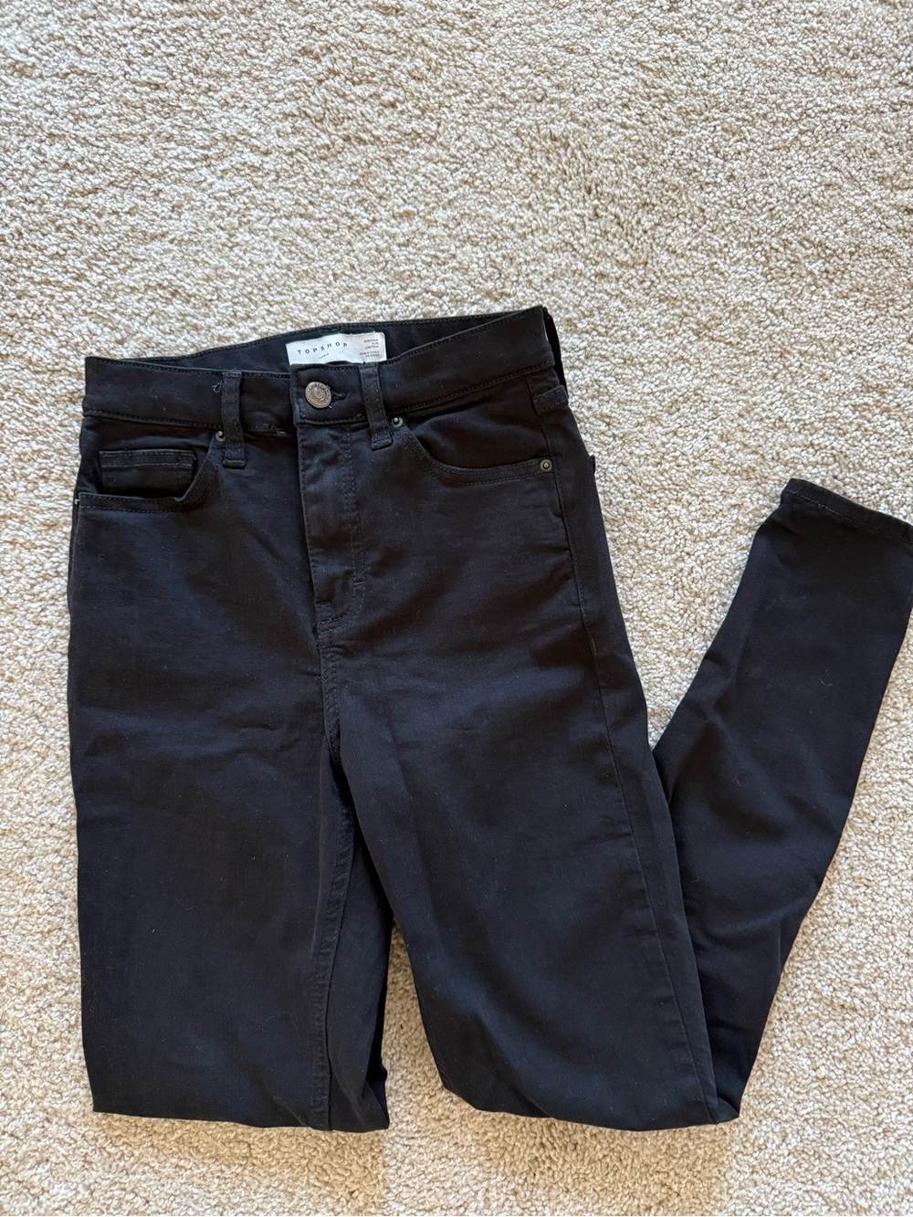 Topshop High-Rise Black Women’s Jeans